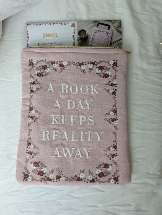 Harper Handbags - NWT Harper Pink Floral Embroidered Book Pouch Or E-reader Sleeve